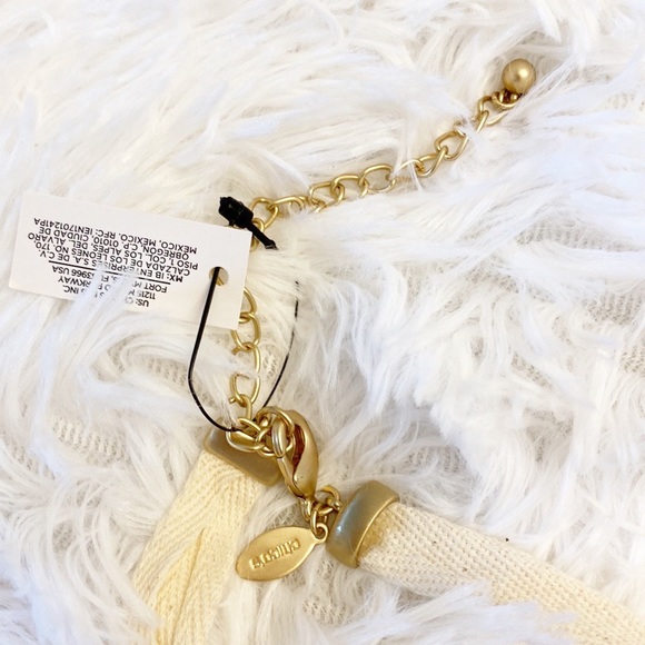 NWT CHICOS | Pastel Beaded drop gold necklace summer - Picture 3 of 8